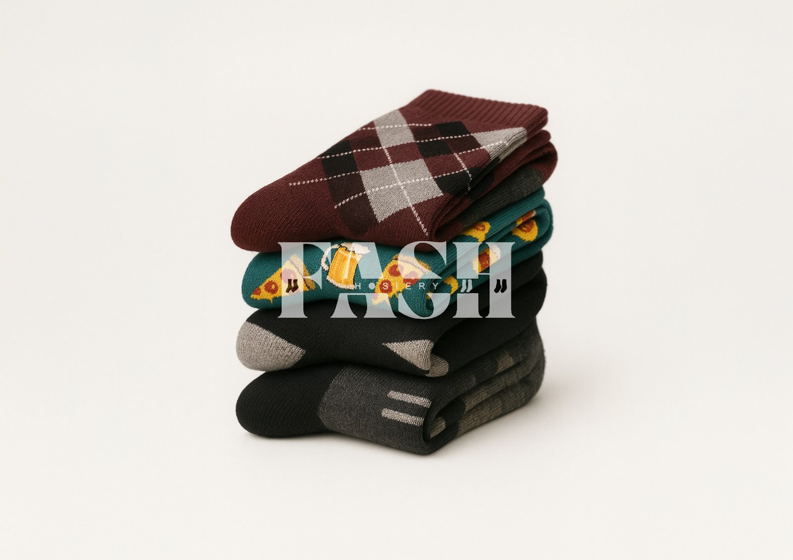 Colorful stylish socks collection